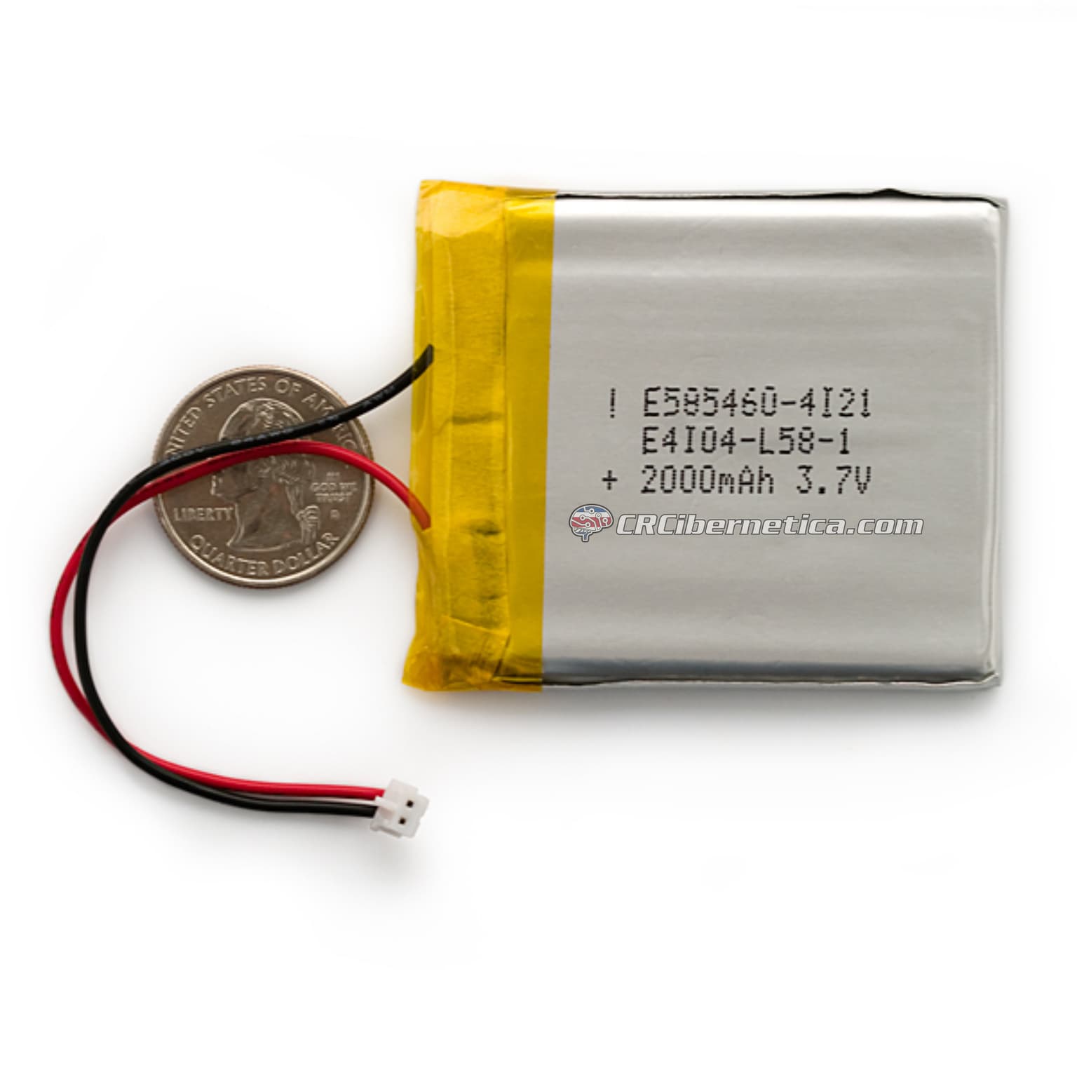 Polymer Lithium Ion Battery - 3.7V  2000mAh · imagen 1