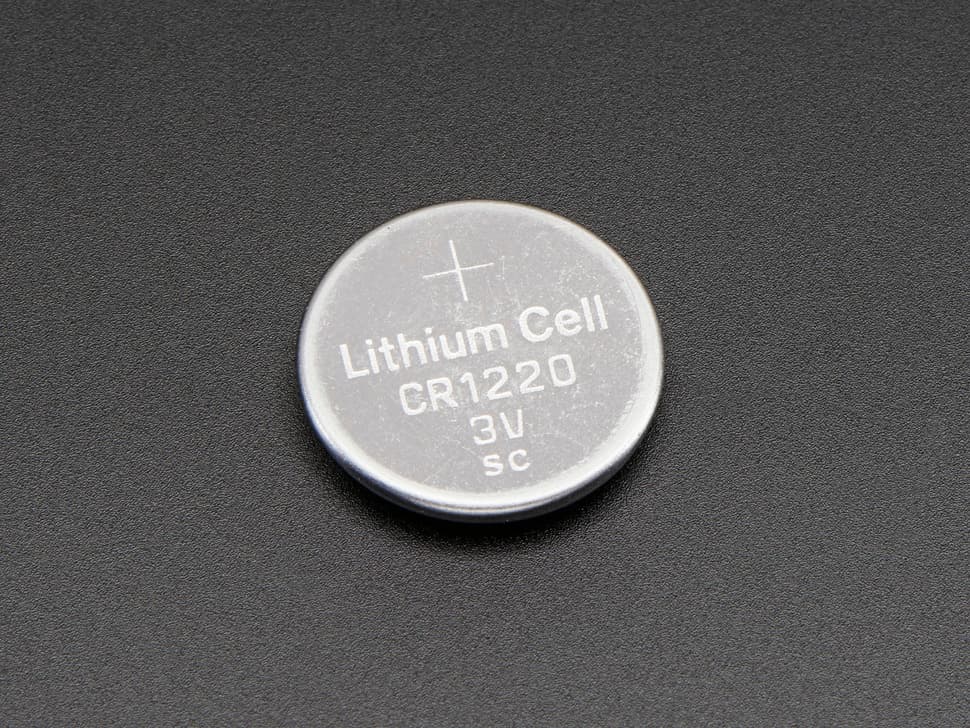 CR1220 12mm Diameter - 3V Lithium Coin Cell Battery - CR1220