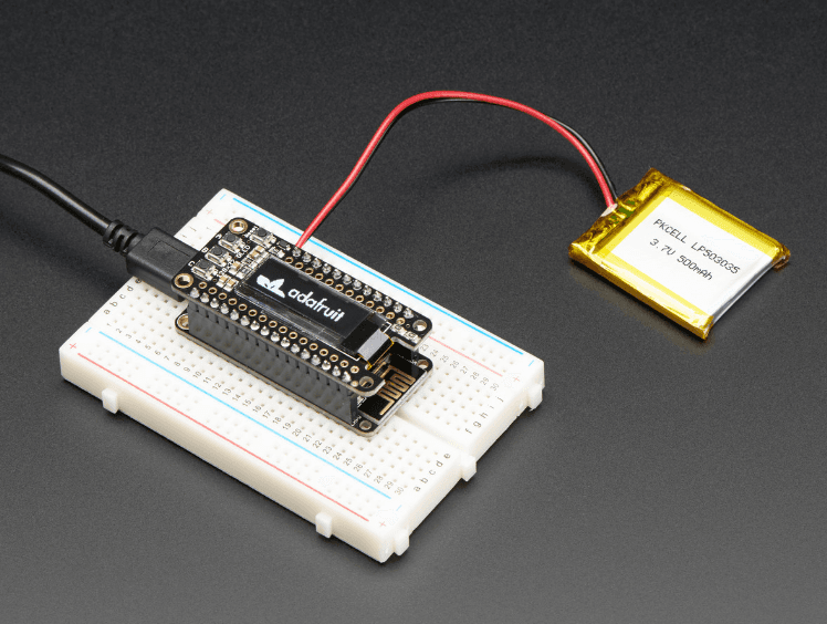 FeatherWing OLED - 128x32 OLED Add-on For All Feather Boards