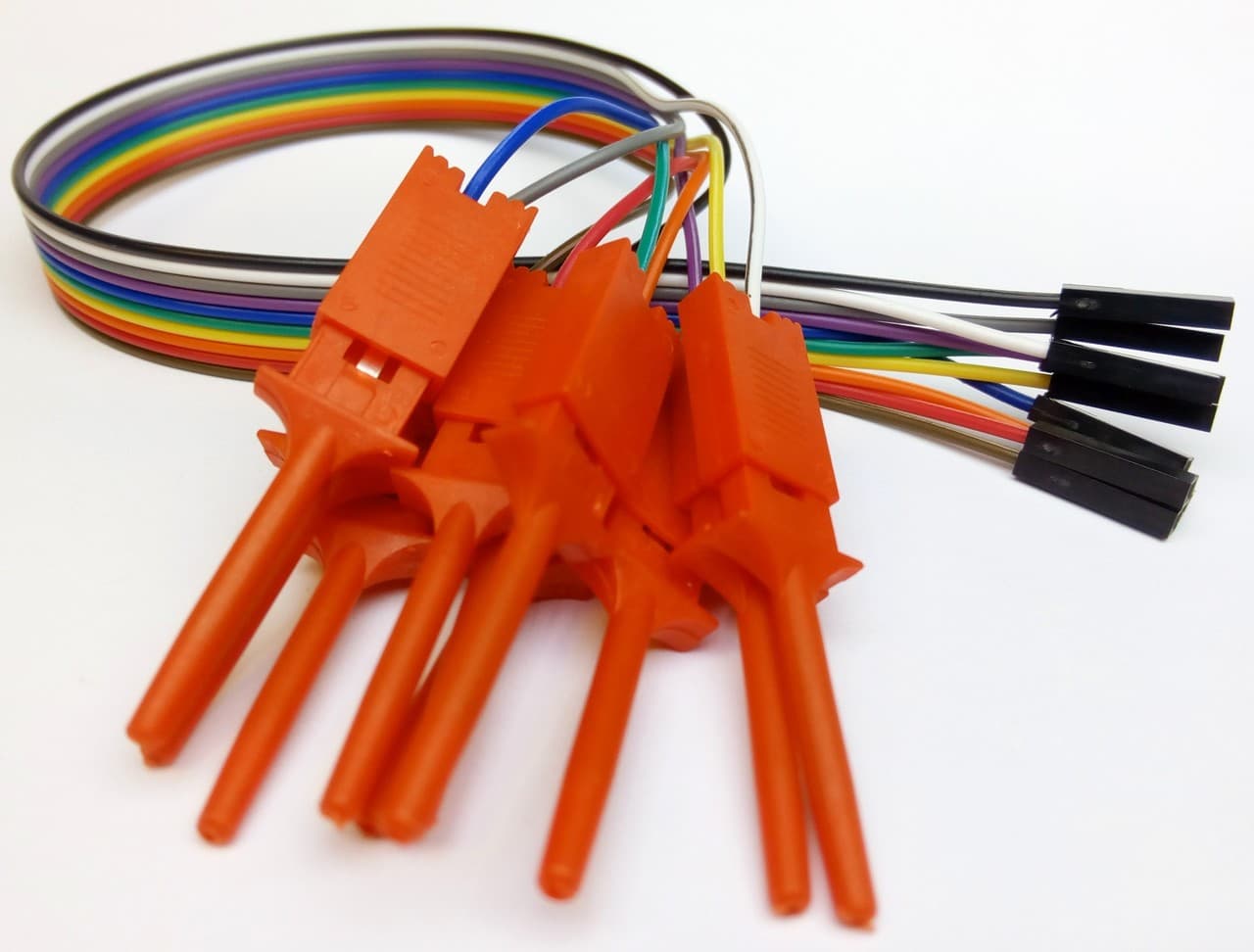 10pin Female dupont connectors to test hooks