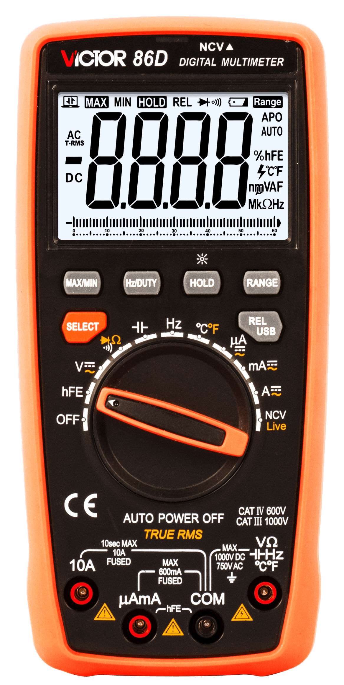 USB Digital Multimeter - Victor 86D (True RMS)
