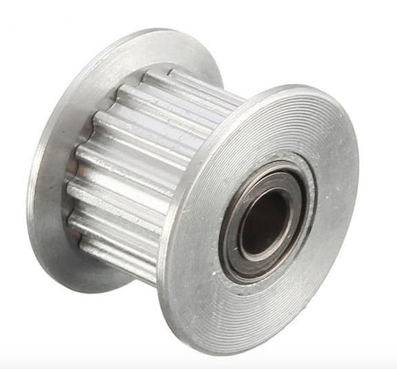 GT2 DRIVEN Timing Pulley 20T 10mm/5mm bore (with tooth)