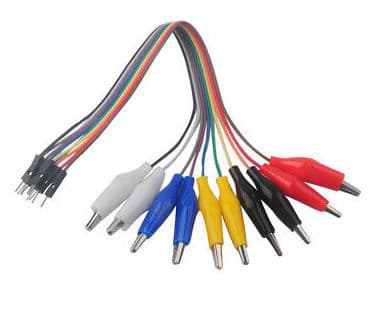 Small Alligator to Male connector (10 pack)