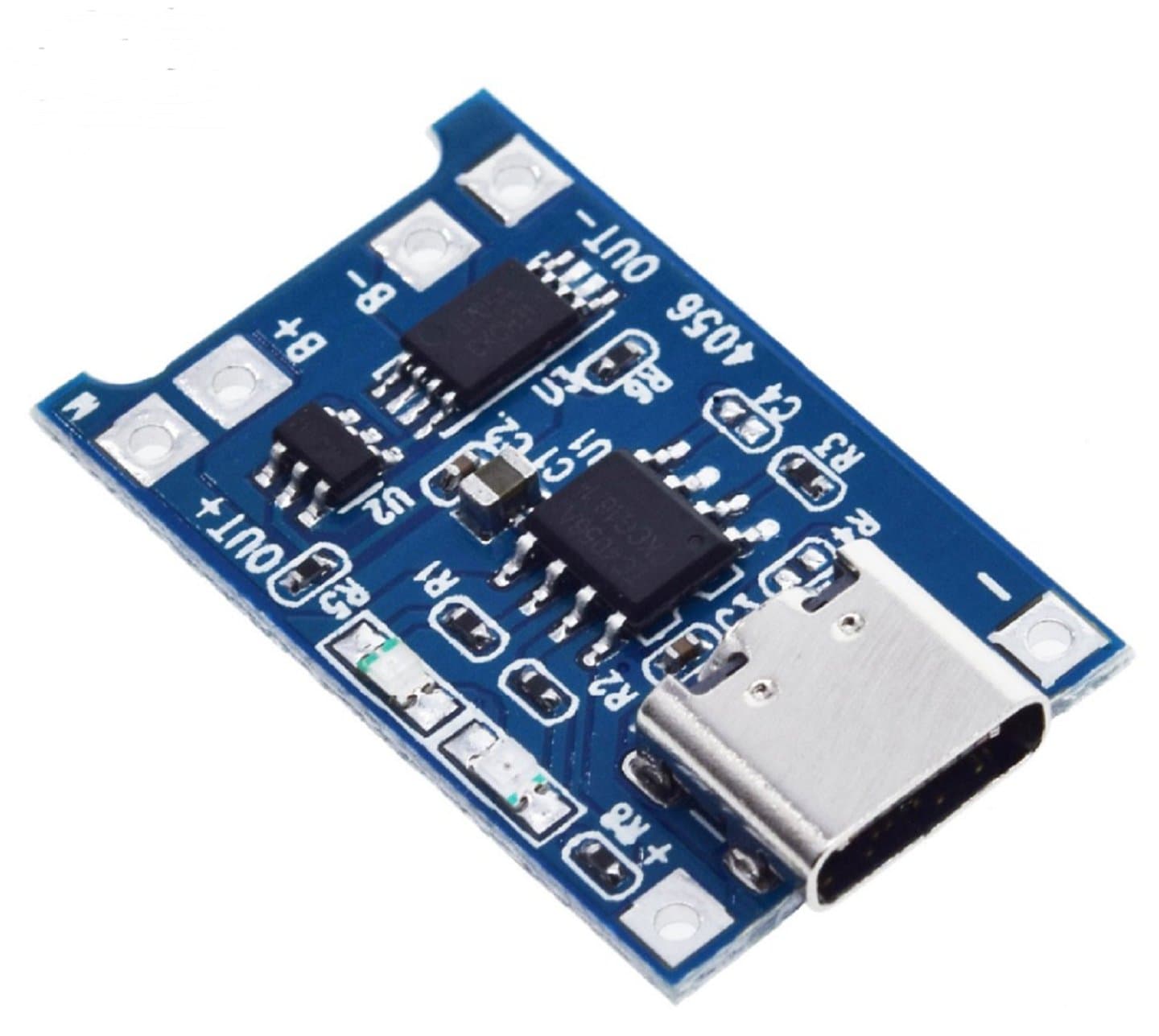 TP4056 Lithium Battery Charger Module with Dual Protection (USB-C)