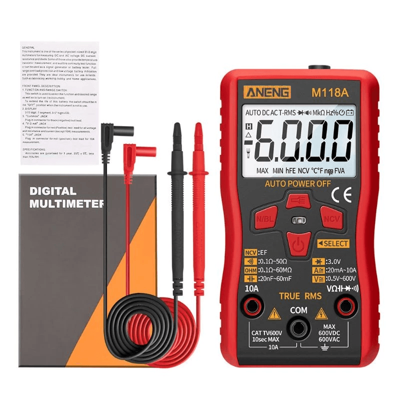 Mini Multimeter Tester with Auto Range