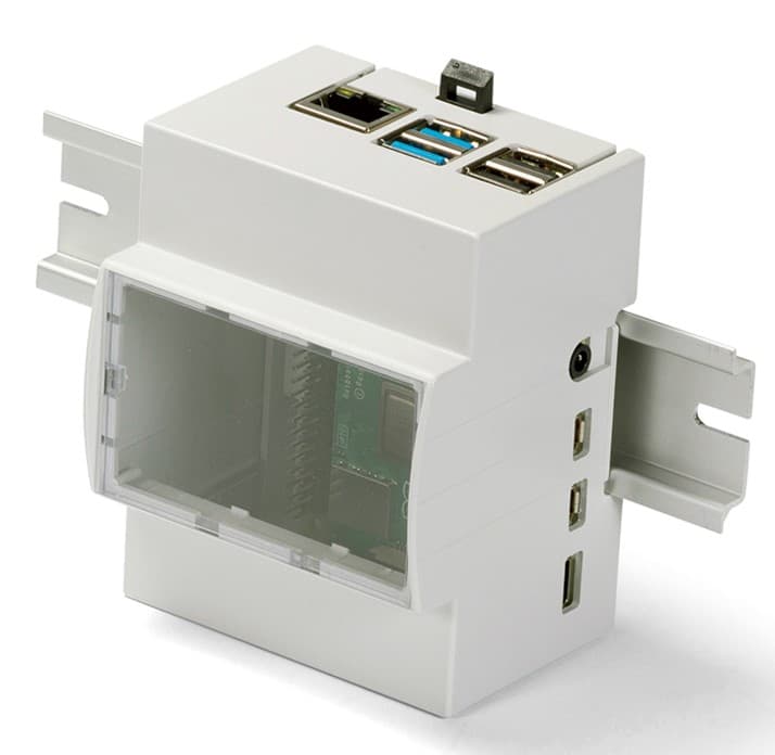 DIN Rail Enclosure for Raspberry Pi 4/ 4B