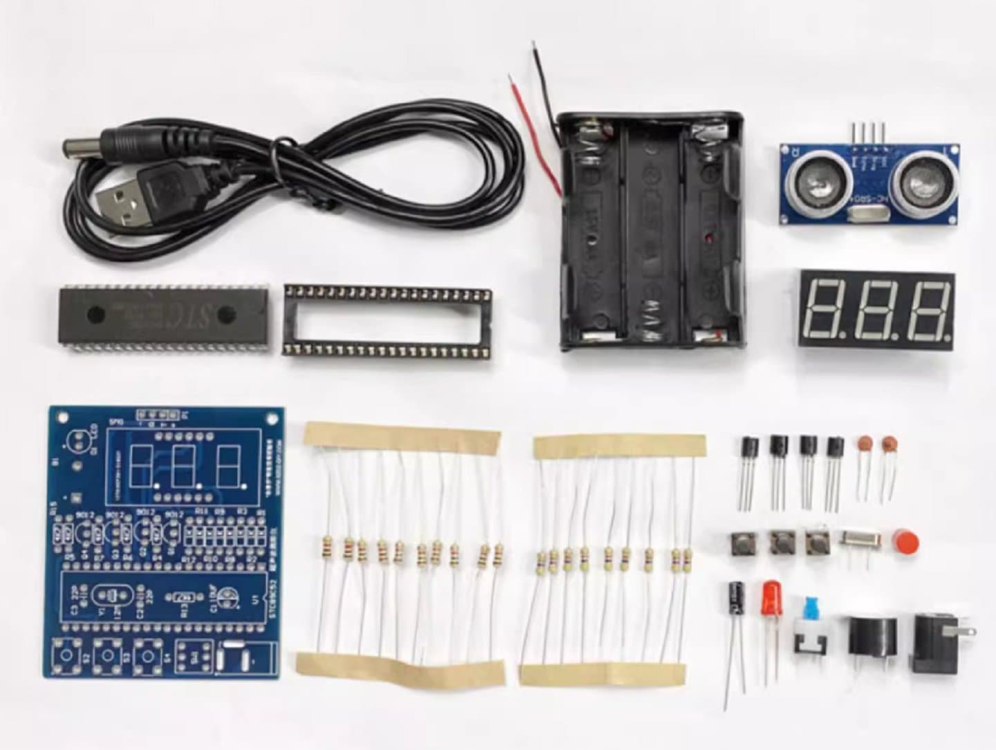 Through-hole Practice Soldering Kit(Ultrasonic Distance Meter)
