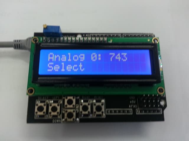 1602 LCD Keypad Shield for Arduino