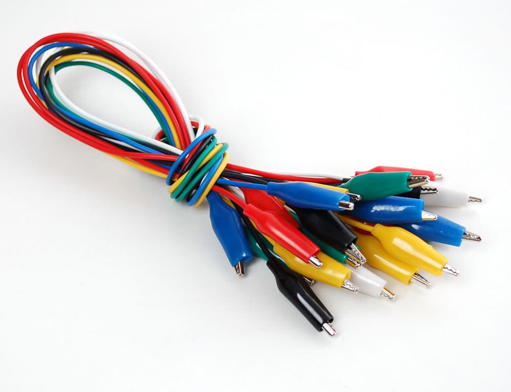 Small Alligator Clip Test Lead (set of 10)