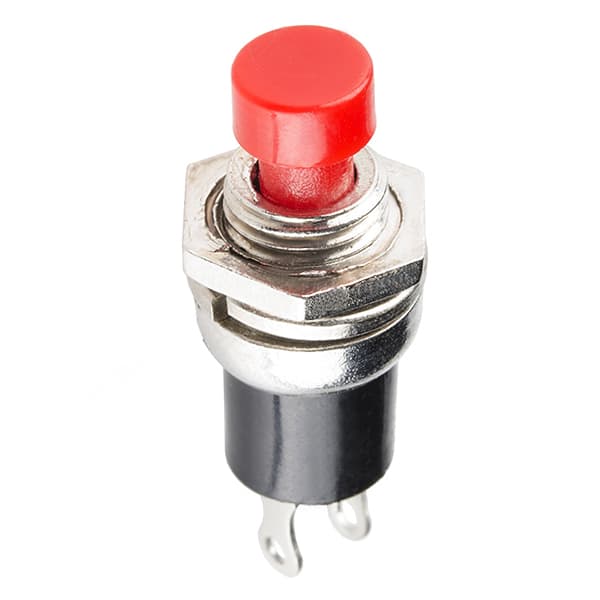 Momentary Button - Panel Mount (Red) · imagen 1