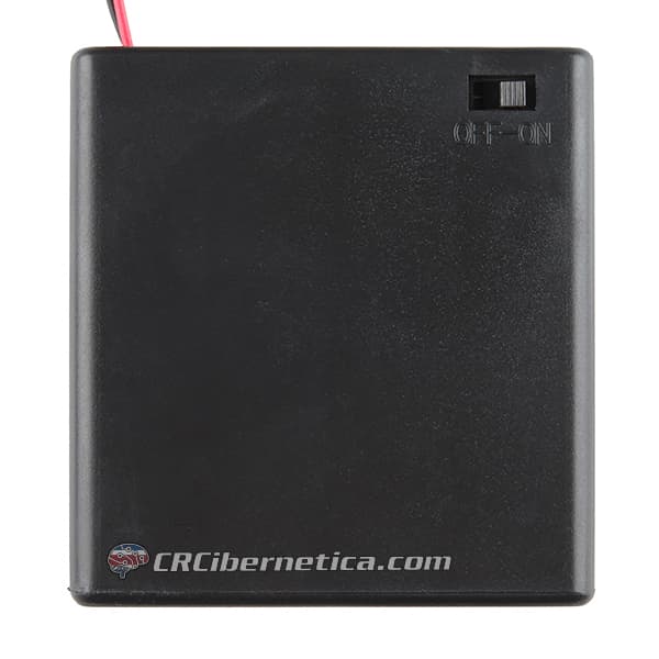 Battery Holder 4xAA with Cover and Switch