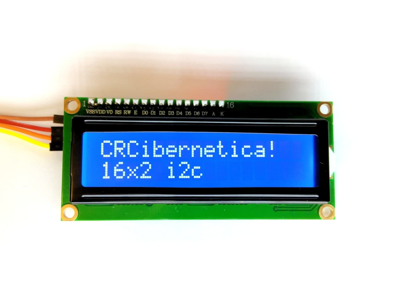 16x2 LCD with i2c (Blue)