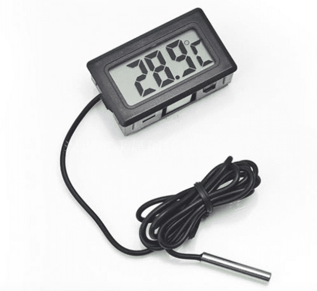 LCD Display with Temperature Probe
