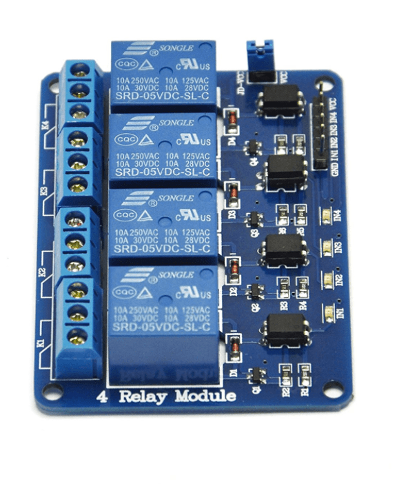 4 channel 5V relay module · imagen 1