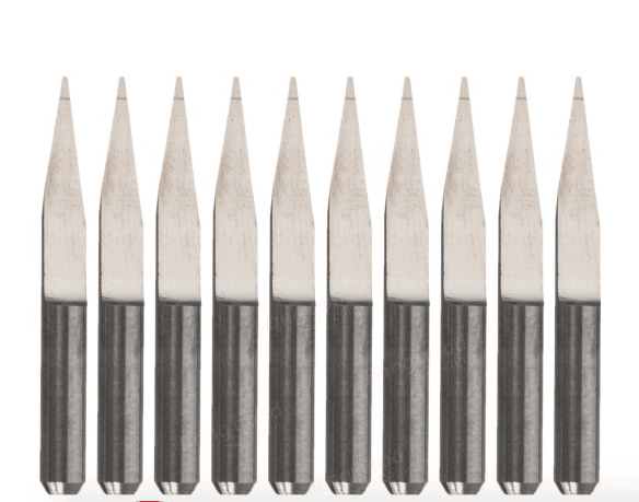 V-bit end mills for PCBs .1mm tips (10 pack) · imagen 1