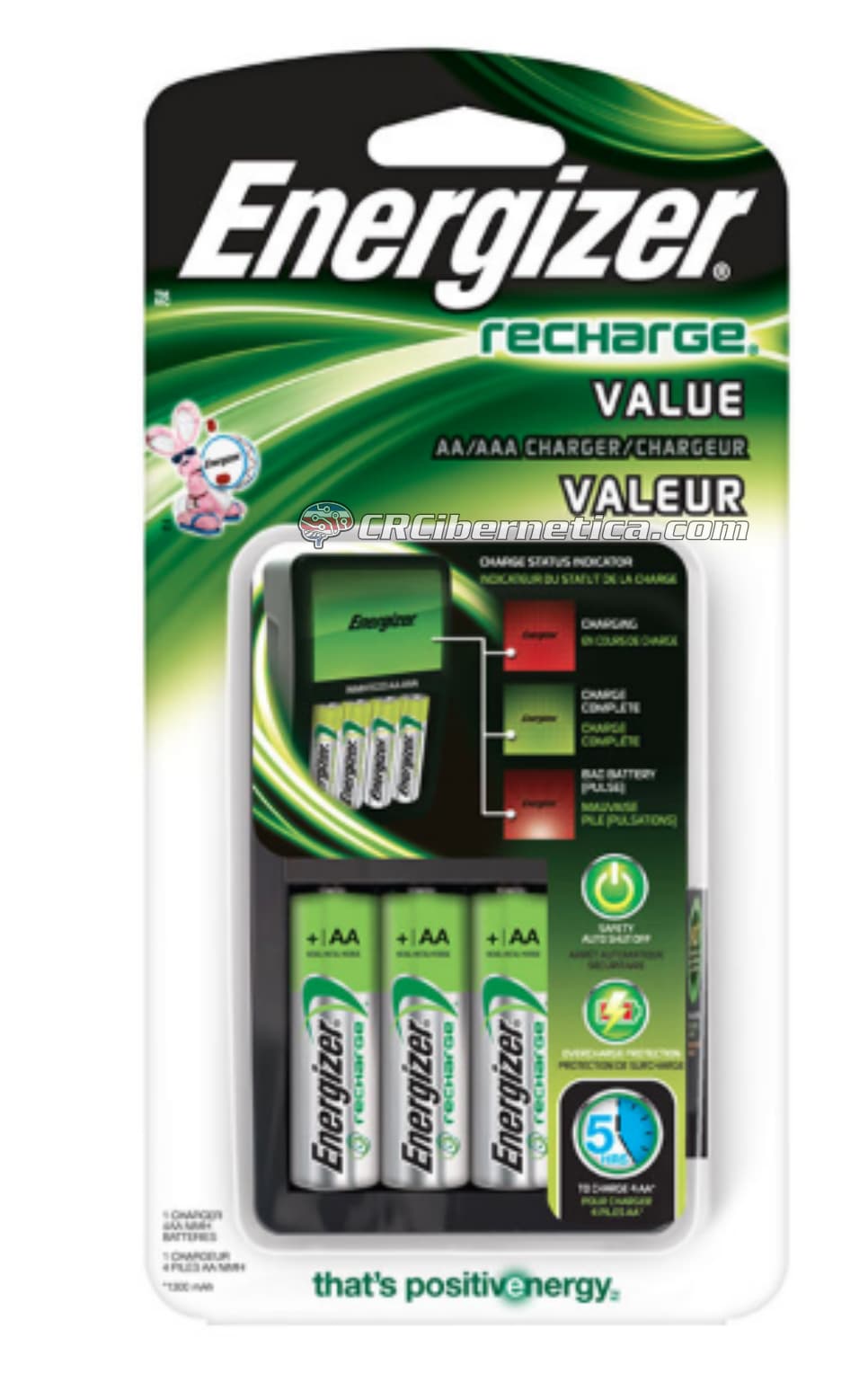 Energizer Charger with 4 x AA NiMh Batteries