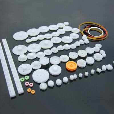 75 pcs White Plastic Gear Kit · imagen 1