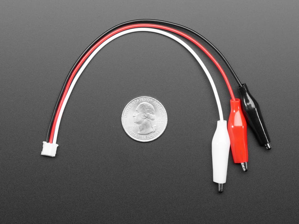 JST PH 3-pin Plug to Alligator Clips