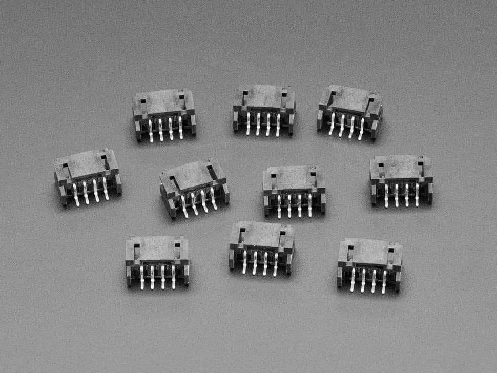 JST PH 4-pin Horizontal Connector (10-pack) - STEMMA