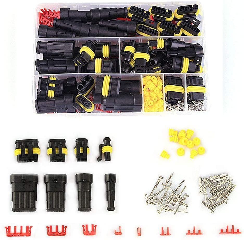 Waterproof AMP Connectors Kit 300V 12A