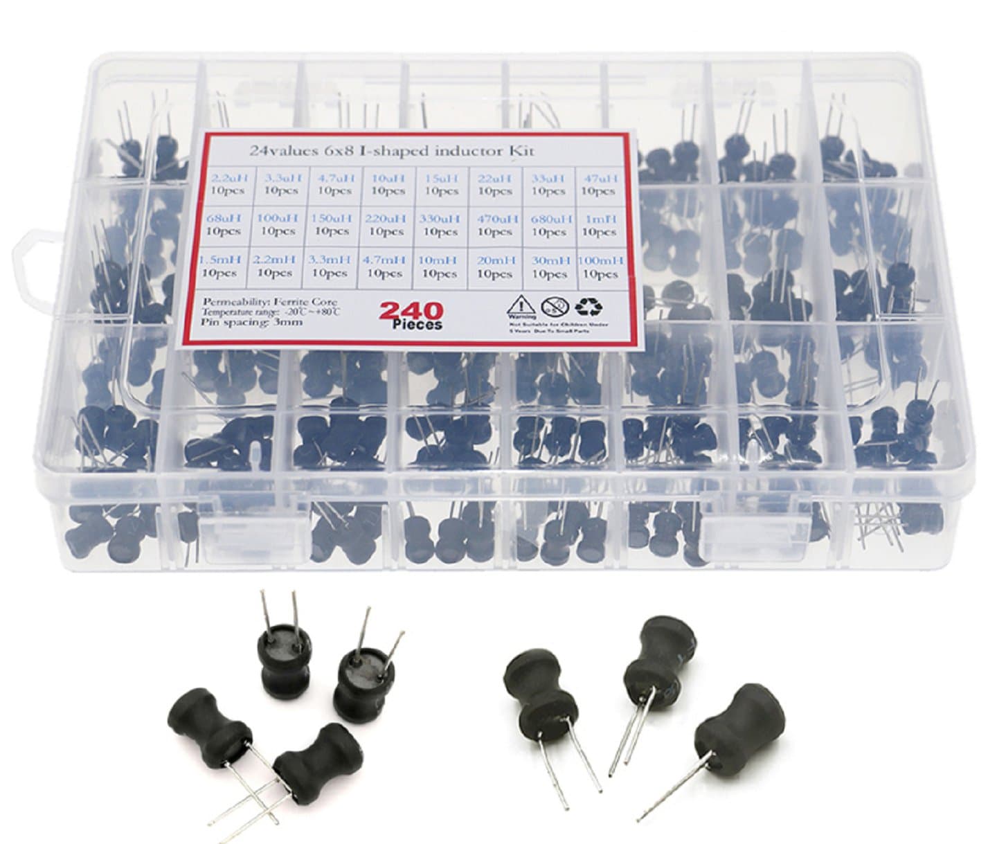 Inductors Assorted Kit (240 pcs) · imagen 1